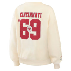 Cincinnati Reds WEAR by Erin Andrews Women's Heavyweight Crew Neck Sweatshirt | MLB Near me