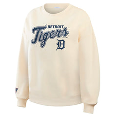 Detroit Tigers WEAR by Erin Andrews Women's Heavyweight Crew Neck Sweatshirt | MLB Near me