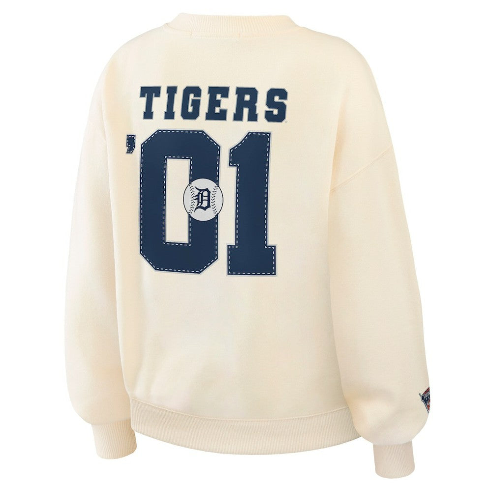Detroit Tigers WEAR by Erin Andrews Women's Heavyweight Crew Neck Sweatshirt | MLB Near me