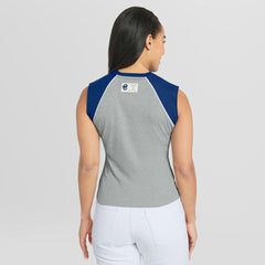 Chicago Cubs WEAR by Erin Andrews Women's Cropped Raglan Tank Top | MLB Outlet