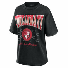 Cincinnati Reds WEAR by Erin Andrews Women's Oversized Boyfriend T-Shirt | MLB Outlet