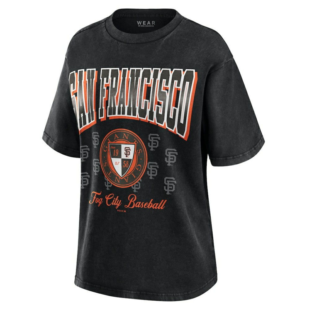 San Francisco Giants WEAR by Erin Andrews Women's Oversized Boyfriend T-Shirt | MLB Near me