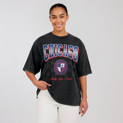 Chicago Cubs WEAR by Erin Andrews Women's Oversized Boyfriend T-Shirt | MLB For sale