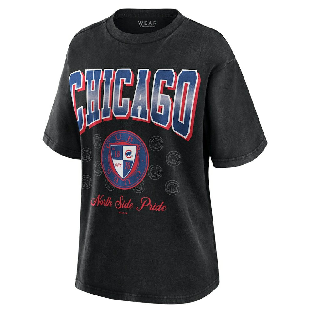 Chicago Cubs WEAR by Erin Andrews Women's Oversized Boyfriend T-Shirt | MLB For sale