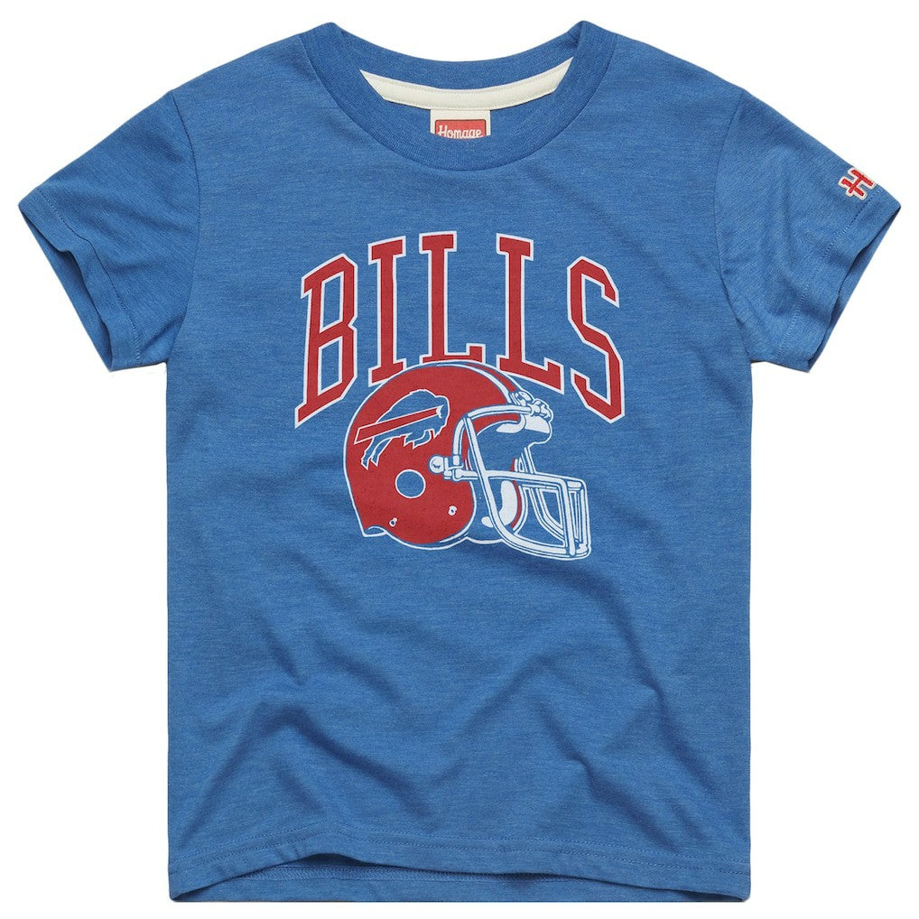 Buffalo Bills  Homage Youth Helmet Retro Tri-Blend T-Shirt
