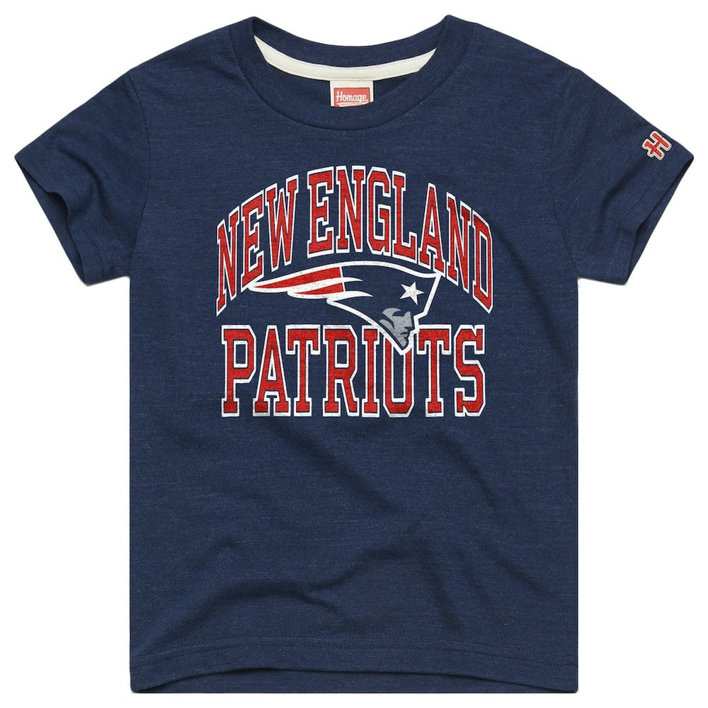 New England Patriots  Homage Youth Arch Tri-Blend T-Shirt