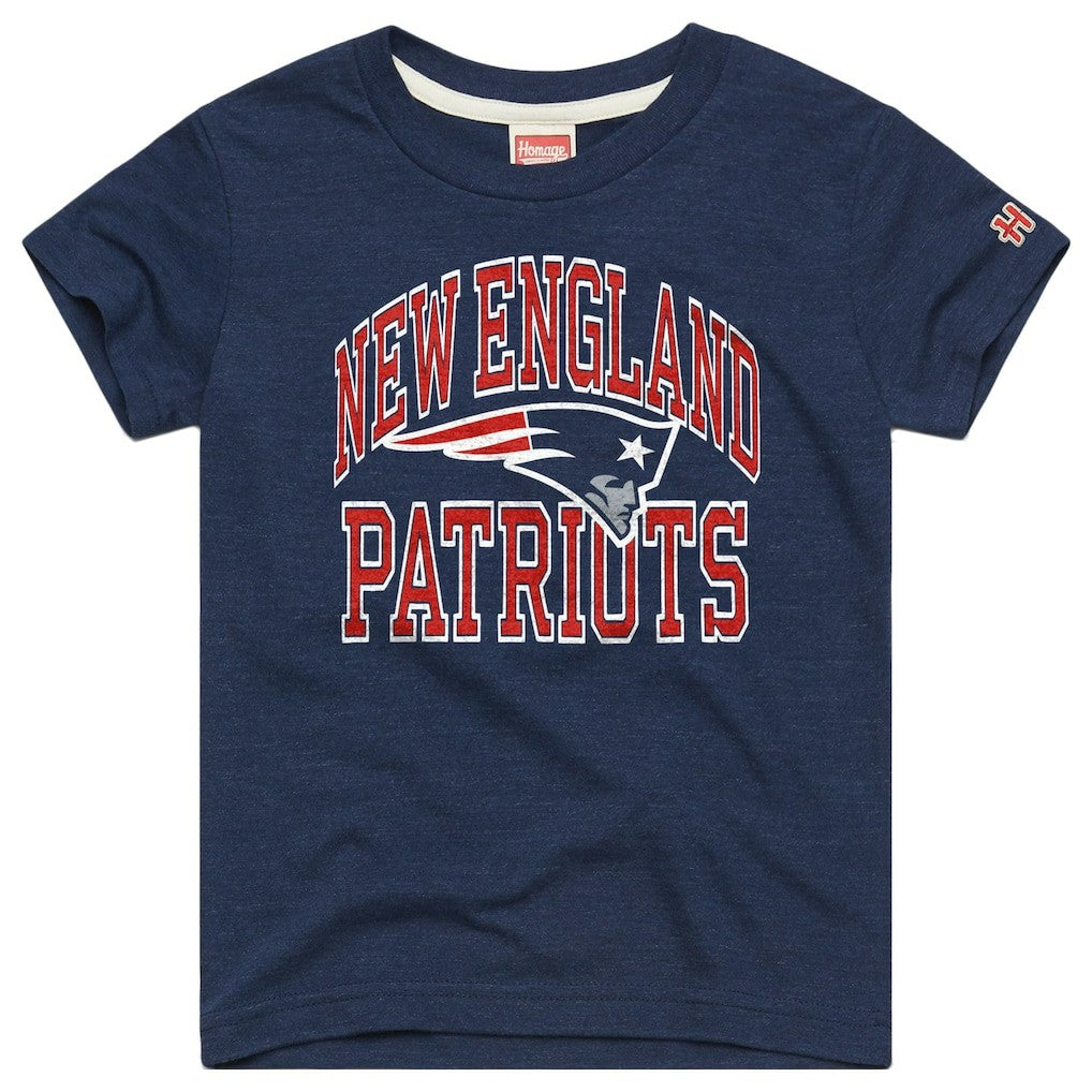 New England Patriots  Homage Youth Arch Tri-Blend T-Shirt
