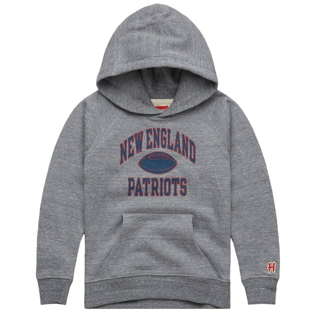 New England Patriots  Homage Youth Gridiron Tri-Blend Hoodie