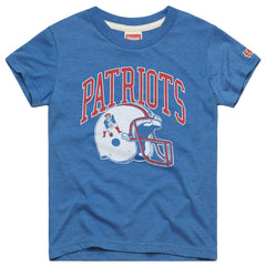 New England Patriots  Homage Youth Helmet Retro Tri-Blend T-Shirt