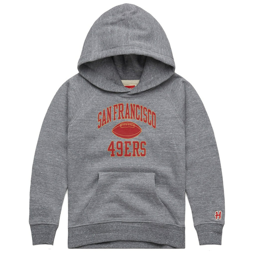 San Francisco 49ers  Homage Youth Gridiron Tri-Blend Hoodie