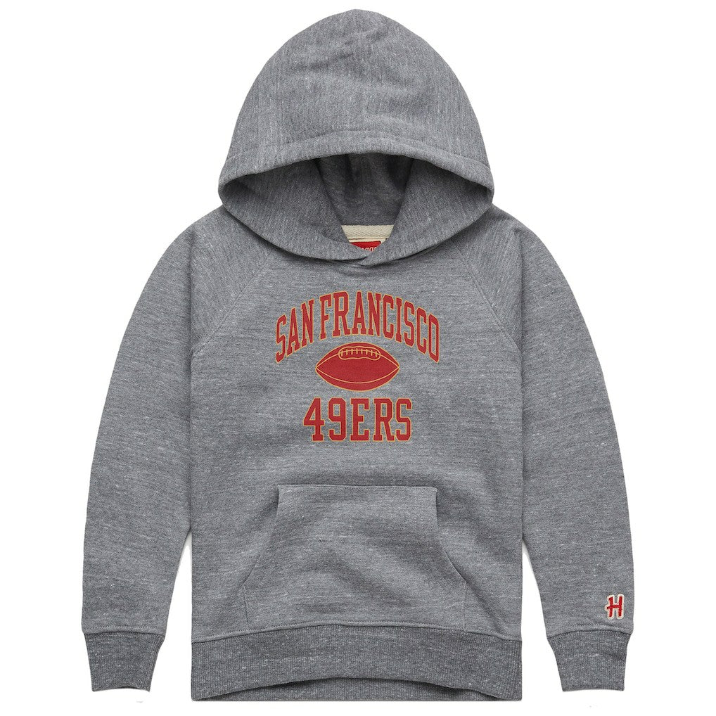 San Francisco 49ers  Homage Youth Gridiron Tri-Blend Hoodie