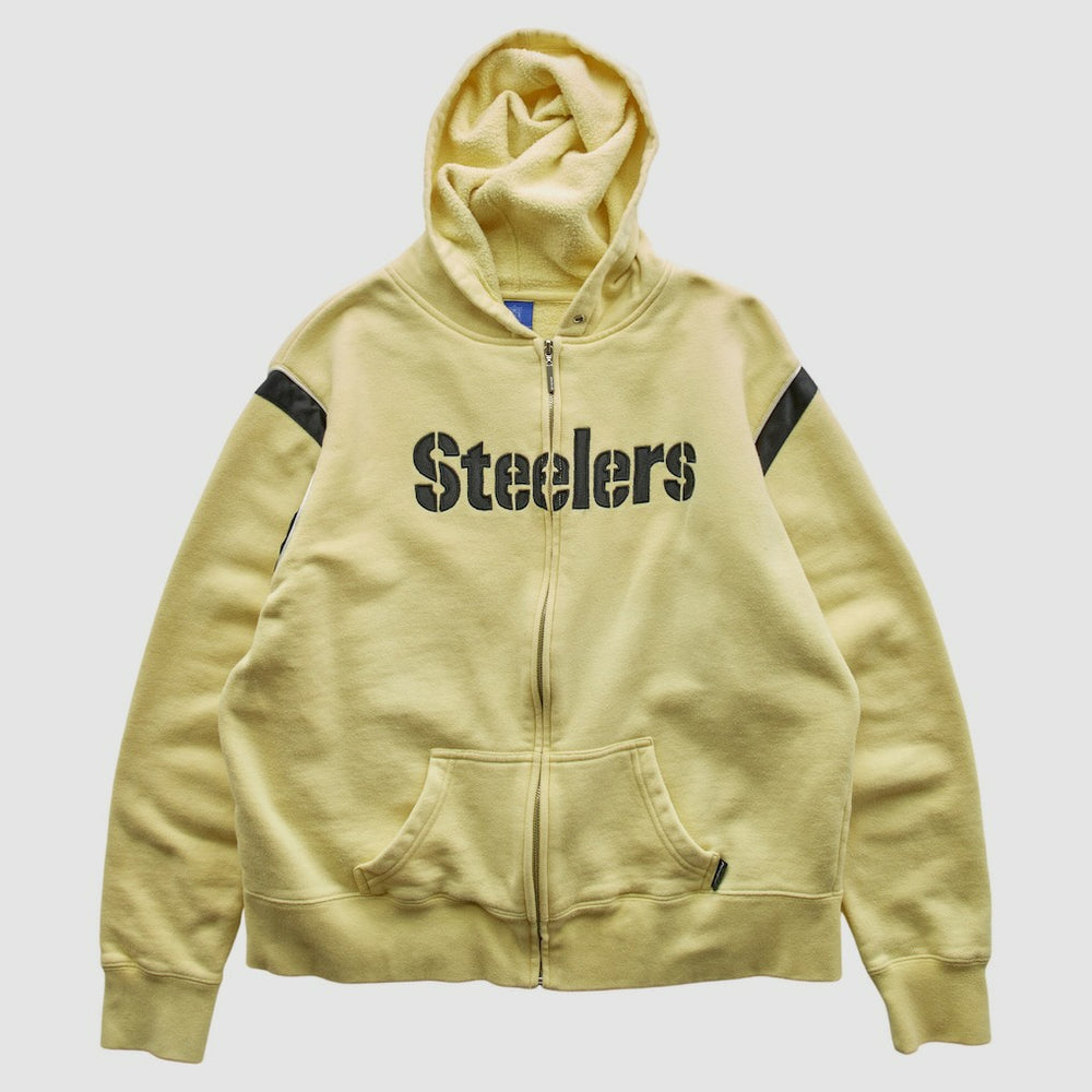 Pittsburgh Steelers Fanatics Reebok 2000s Hooded Full Zip Sweatshirt