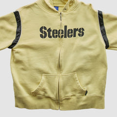 Pittsburgh Steelers Fanatics Reebok 2000s Hooded Full Zip Sweatshirt