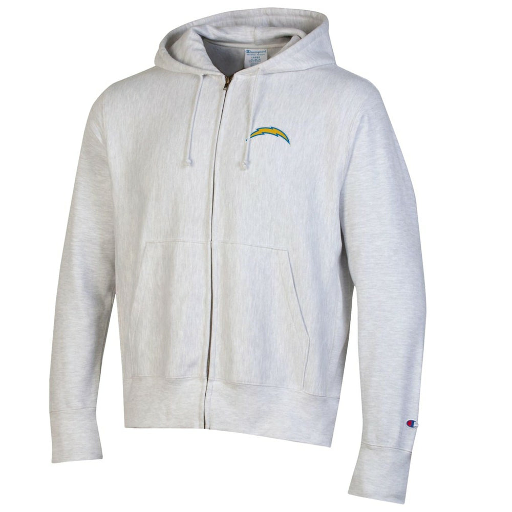 Los Angeles Chargers Champion Reverse Weave Full-Zip Hoodie
