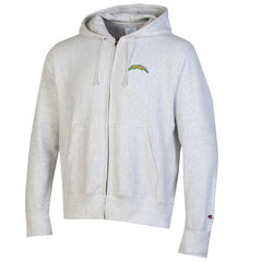 Los Angeles Chargers Champion Reverse Weave Full-Zip Hoodie