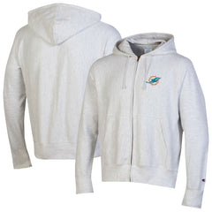 Miami Dolphins Champion Reverse Weave Full-Zip Hoodie
