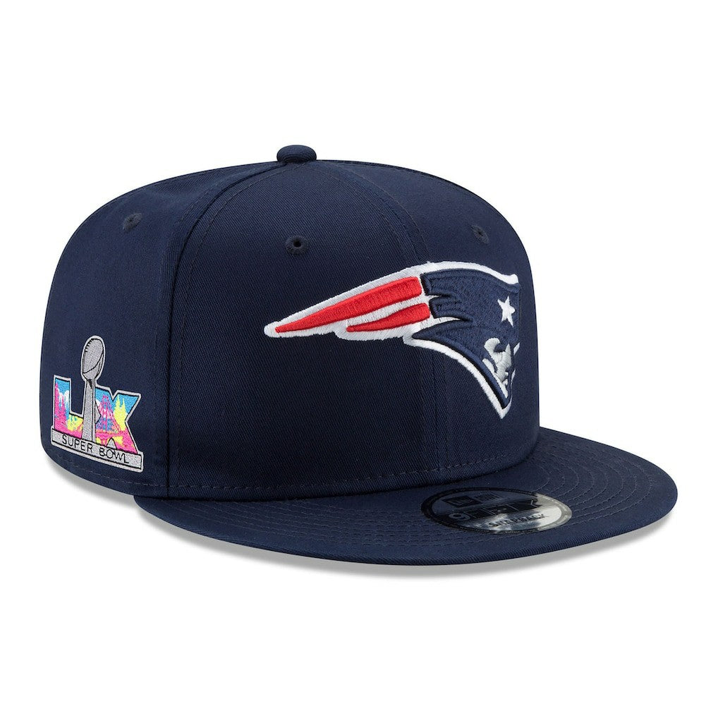 New England Patriots New Era Super Bowl LX Side Patch 9FIFTY Snapback Hat