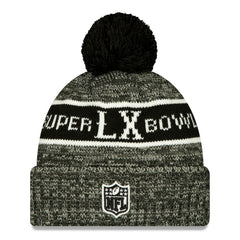 New England Patriots New Era Super Bowl LX Cuffed Knit Hat with Pom