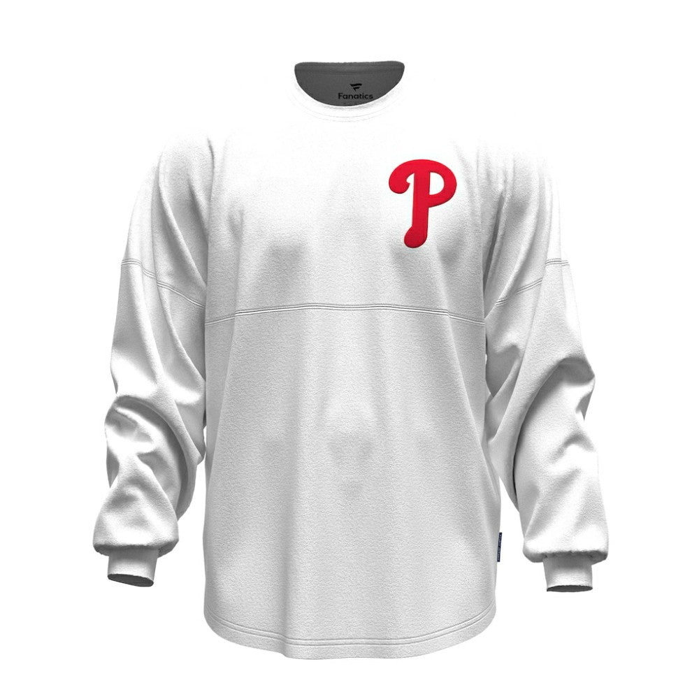 Philadelphia Phillies Fanatics Women's Baseball Stitch Spirit Jersey Long Sleeve T-Shirt | MLB New