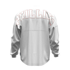 Philadelphia Phillies Fanatics Women's Baseball Stitch Spirit Jersey Long Sleeve T-Shirt | MLB New