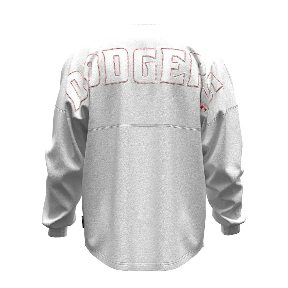 Los Angeles Dodgers Fanatics Women's Baseball Stitch Spirit Jersey Long Sleeve T-Shirt | MLB Outlet