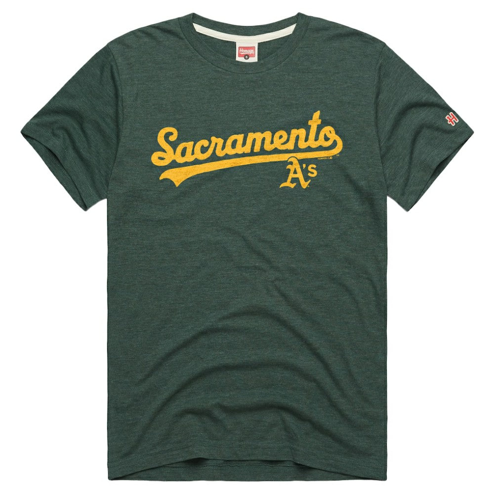 Athletics Homage Tri-Blend Hyperlocal T-Shirt | MLB New