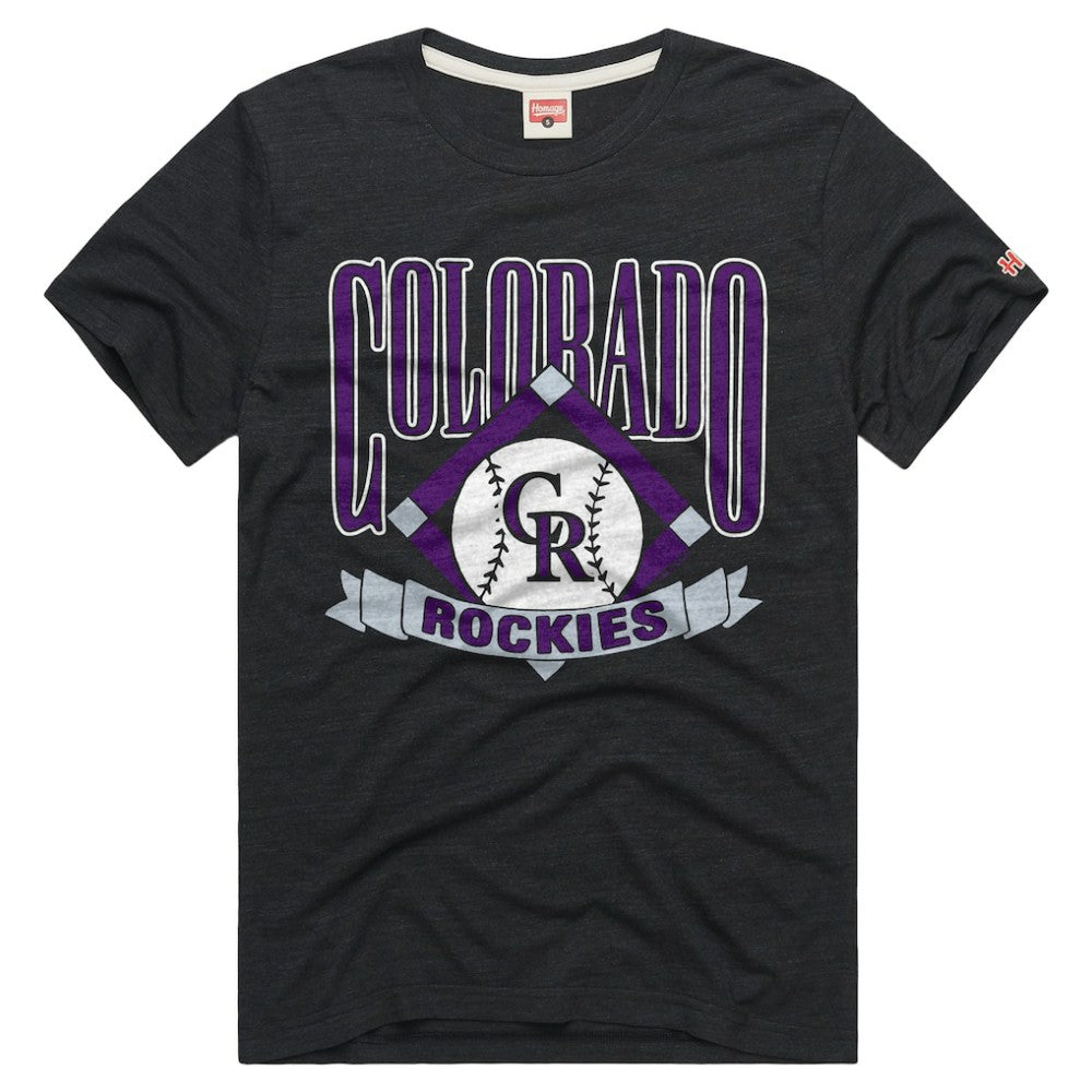 Colorado Rockies Homage Tri-Blend Hyperlocal T-Shirt | MLB On Sale