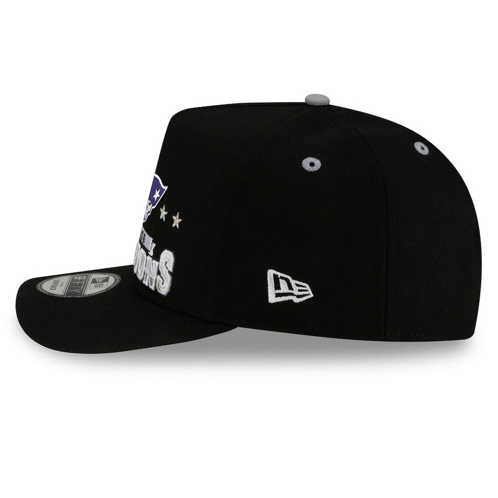 New England Patriots New Era 2025 AFC Champions Locker Room Trophy Collection A-Frame 9FIFTY Snapback Hat