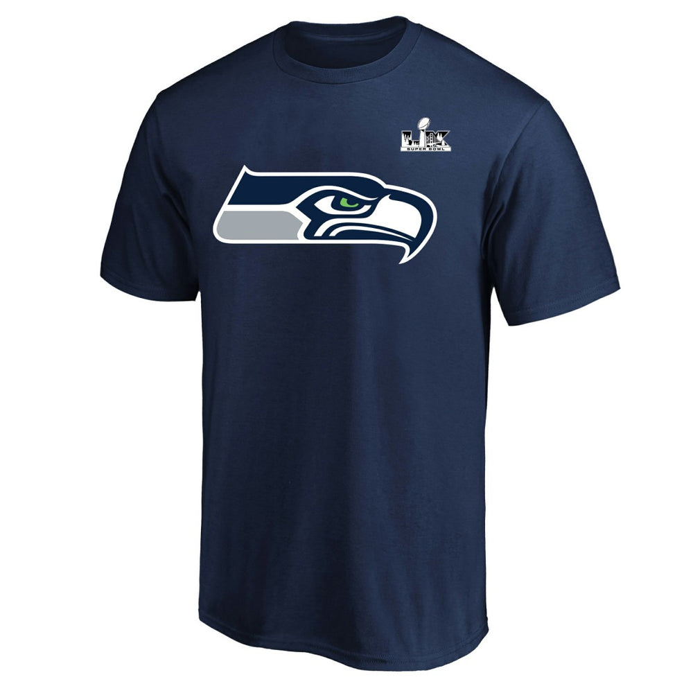 Seattle Seahawks Fanatics Jaxon Smith-Njigba  Super Bowl LX Patch Big & Tall Name & Number T-Shirt