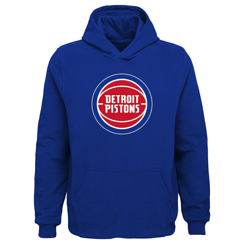 Detroit Pistons Outerstuff Youth Primary Logo Pullover Hoodie sale On Sale