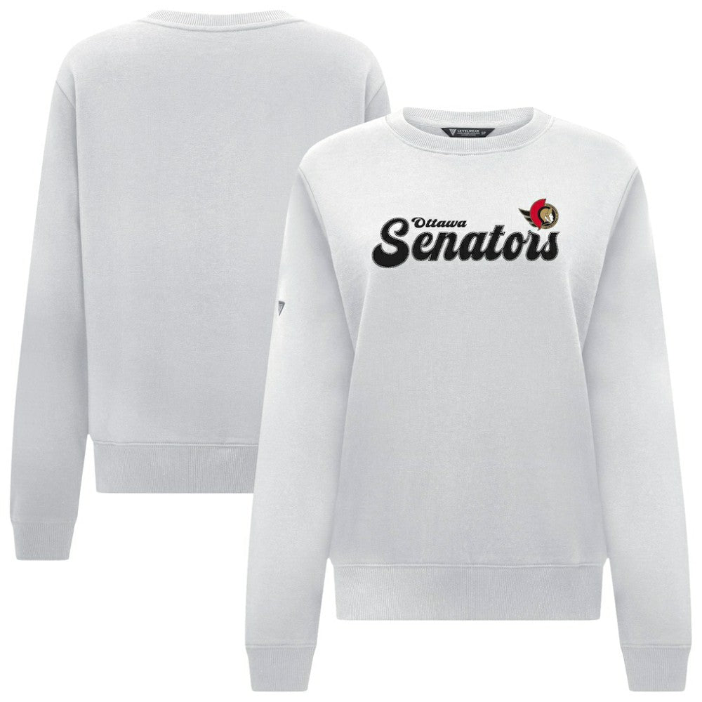 Ottawa Senators Levelwear Women's Yvette Big Script Tri-Blend Sweatshirt Discount