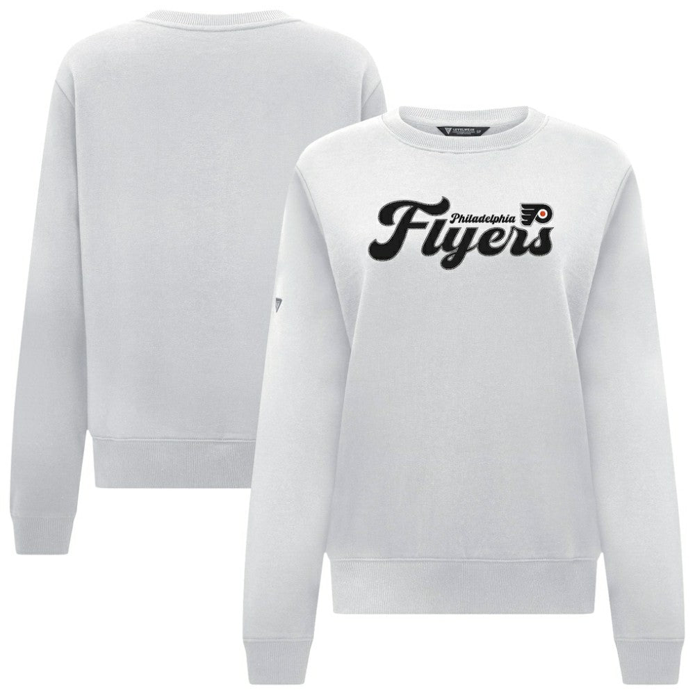 Philadelphia Flyers Levelwear Women's Yvette Big Script Tri-Blend Sweatshirt On Sale