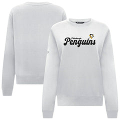 Pittsburgh Penguins Levelwear Women's Yvette Big Script Tri-Blend Sweatshirt For Sale