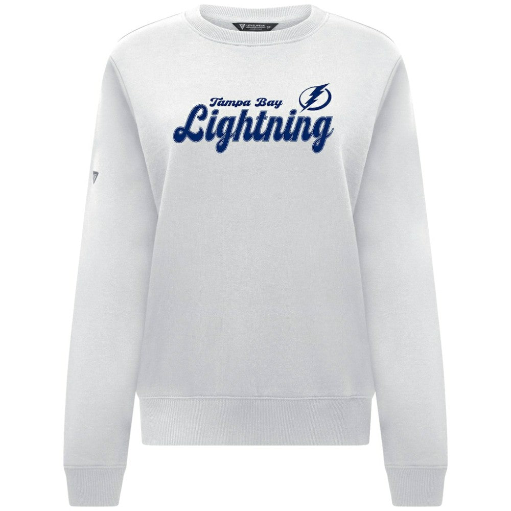 Tampa Bay Lightning Levelwear Women's Yvette Big Script Tri-Blend Sweatshirt Discount