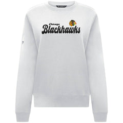 Chicago Blackhawks Levelwear Women's Yvette Big Script Tri-Blend Sweatshirt For Sale