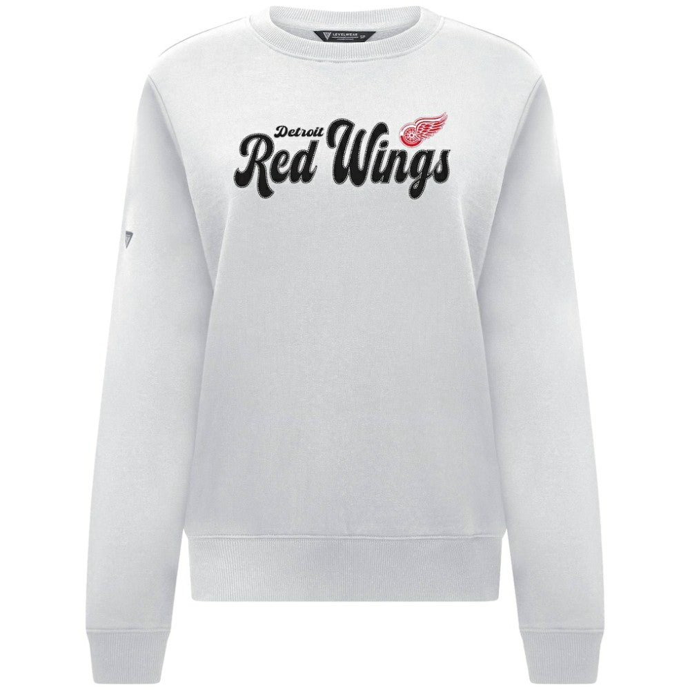 Detroit Red Wings Levelwear Women's Yvette Big Script Tri-Blend Sweatshirt Outlet