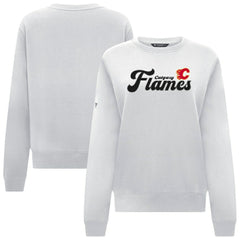 Calgary Flames Levelwear Women's Yvette Big Script Tri-Blend Sweatshirt Online
