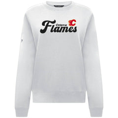 Calgary Flames Levelwear Women's Yvette Big Script Tri-Blend Sweatshirt Online