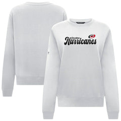 Carolina Hurricanes Levelwear Women's Yvette Big Script Tri-Blend Sweatshirt On Sale