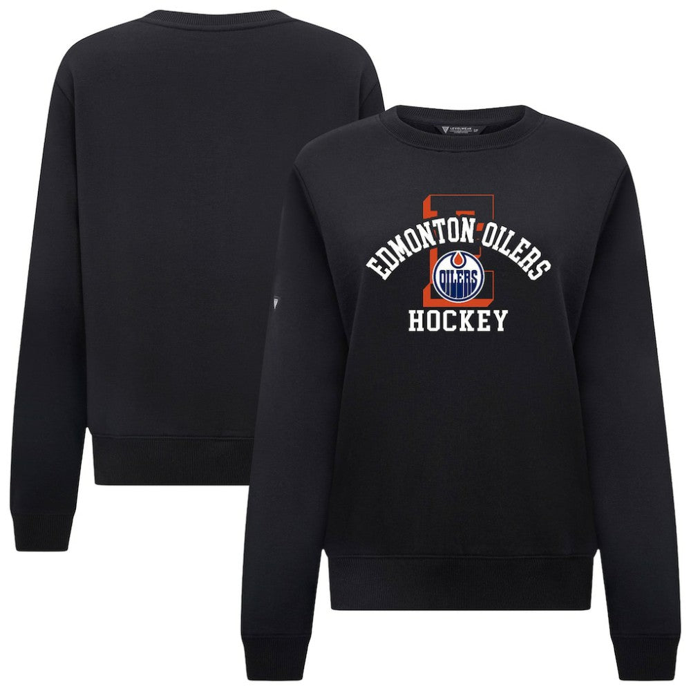Edmonton Oilers Levelwear Women's Yvette Limelight Big Letter Sweatshirt Sale
