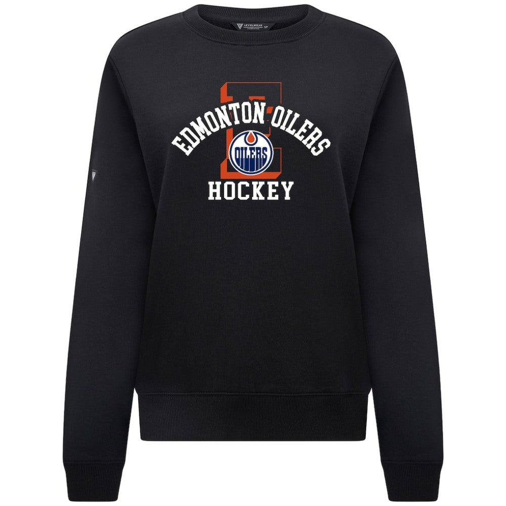 Edmonton Oilers Levelwear Women's Yvette Limelight Big Letter Sweatshirt Sale