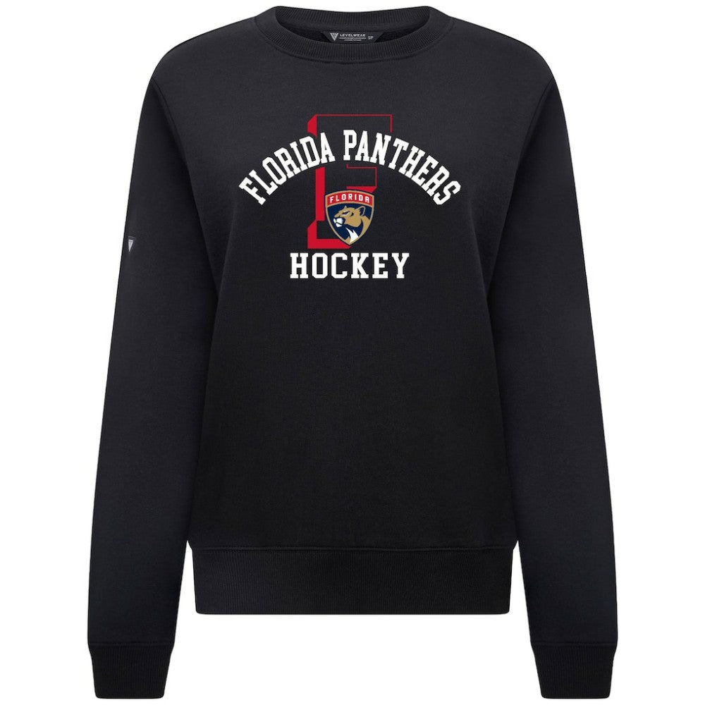 Florida Panthers Levelwear Women's Yvette Limelight Big Letter Sweatshirt On Sale
