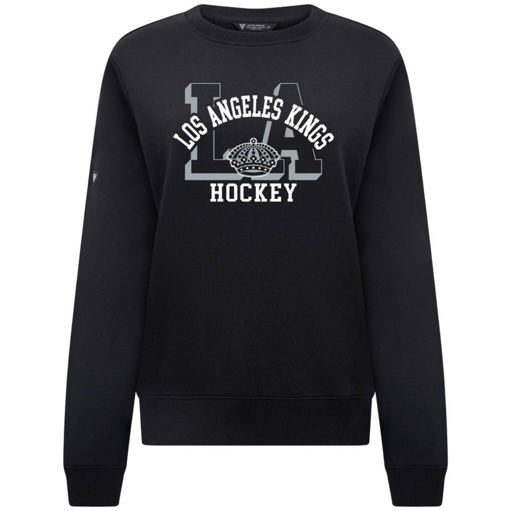 Los Angeles Kings Levelwear Women's Yvette Limelight Big Letter Sweatshirt Sale