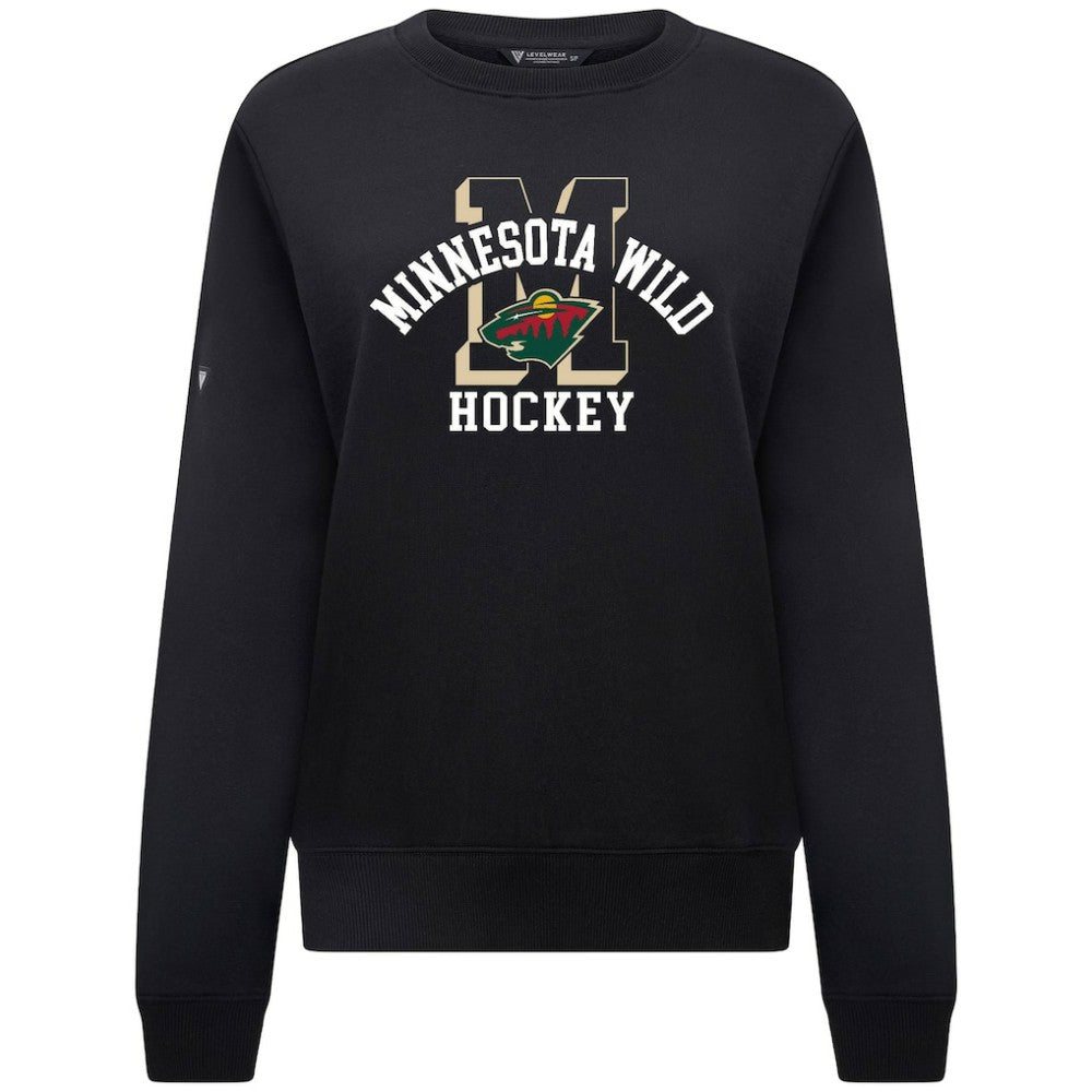 Minnesota Wild Levelwear Women's Yvette Limelight Big Letter Sweatshirt Online