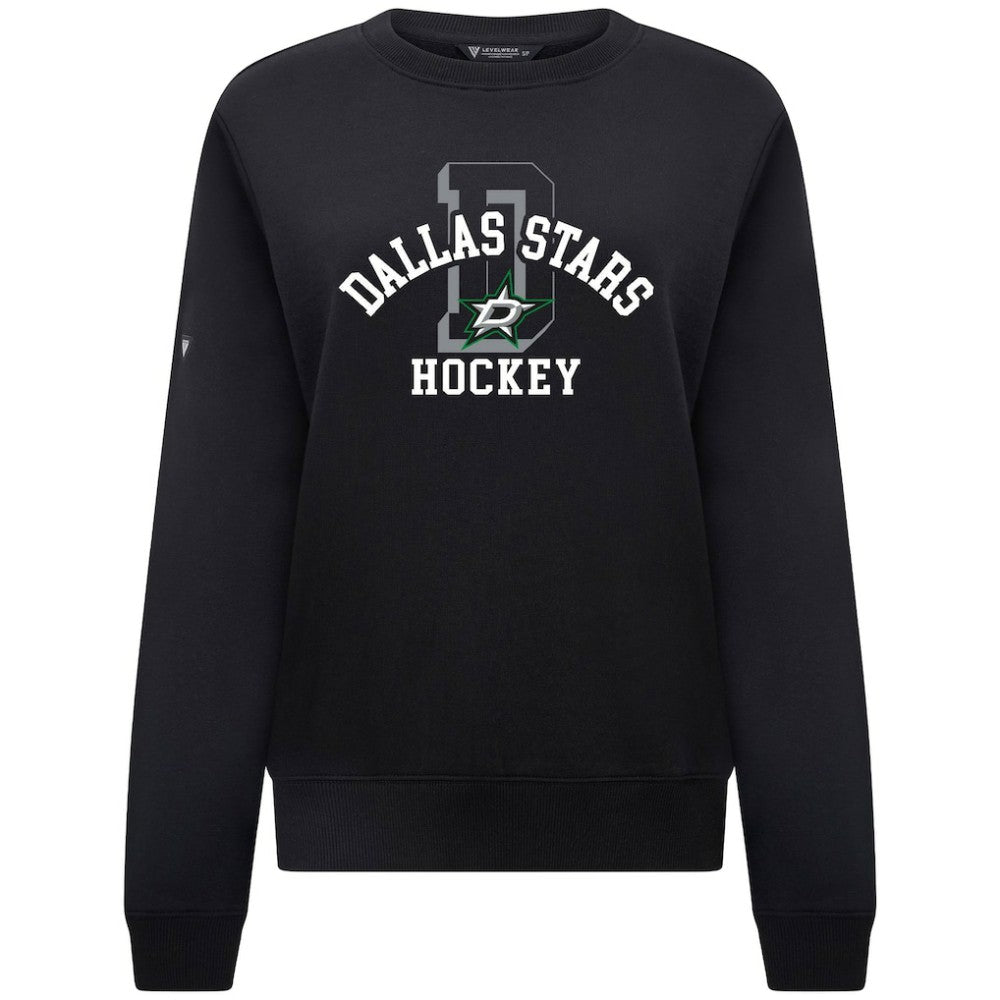 Dallas Stars Levelwear Women's Yvette Limelight Big Letter Sweatshirt Discount