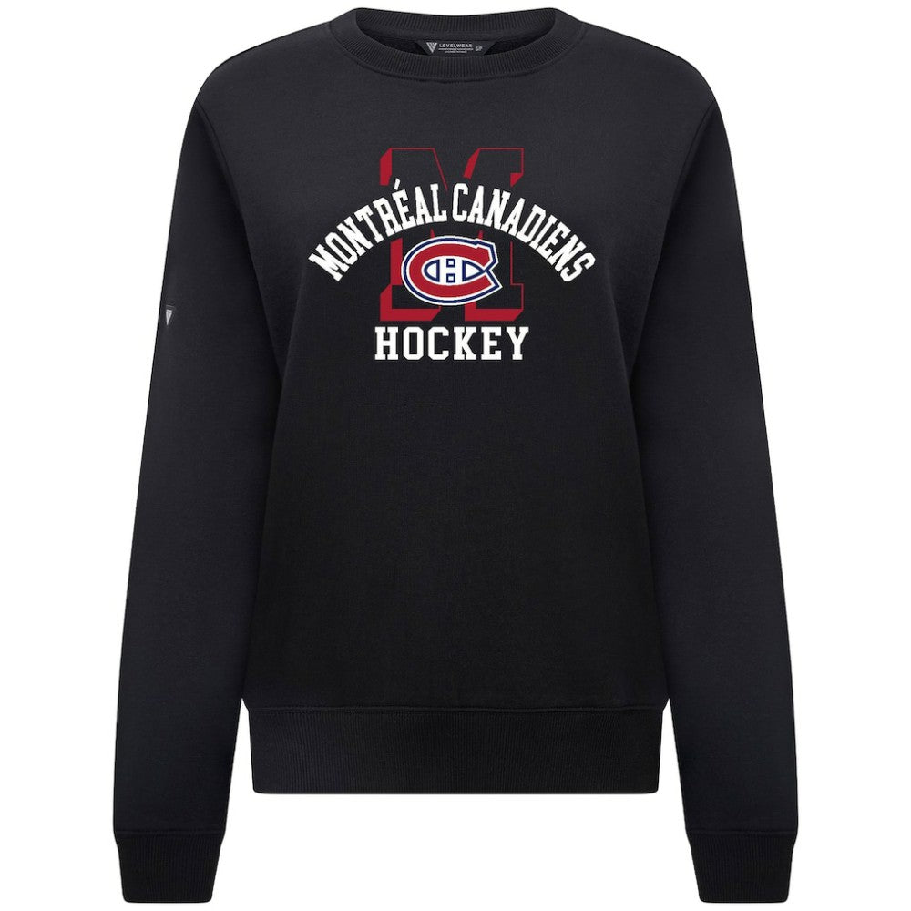 Montreal Canadiens Levelwear Women's Yvette Limelight Big Letter Sweatshirt Sale