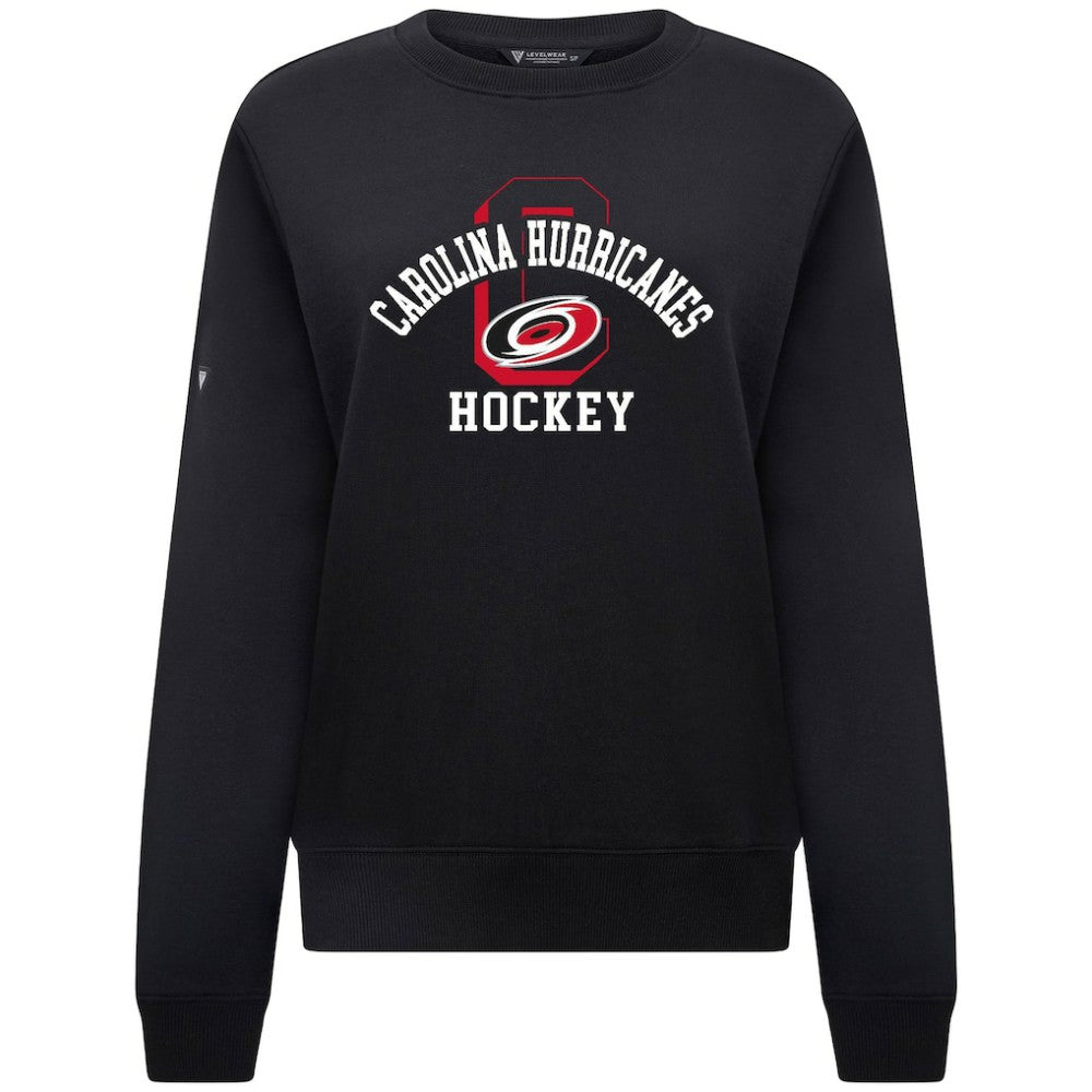 Carolina Hurricanes Levelwear Women's Yvette Limelight Big Letter Sweatshirt Outlet
