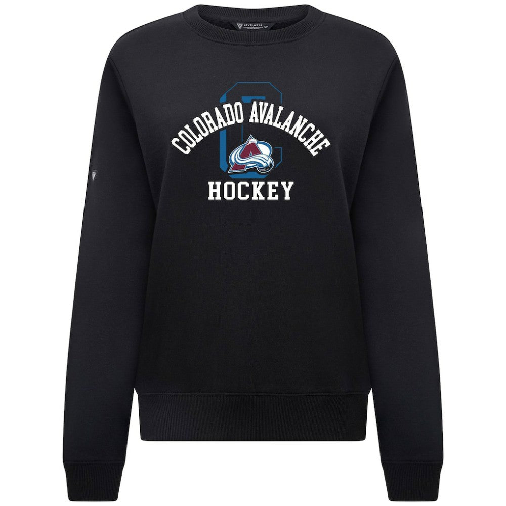 Colorado Avalanche Levelwear Women's Yvette Limelight Big Letter Sweatshirt On Sale