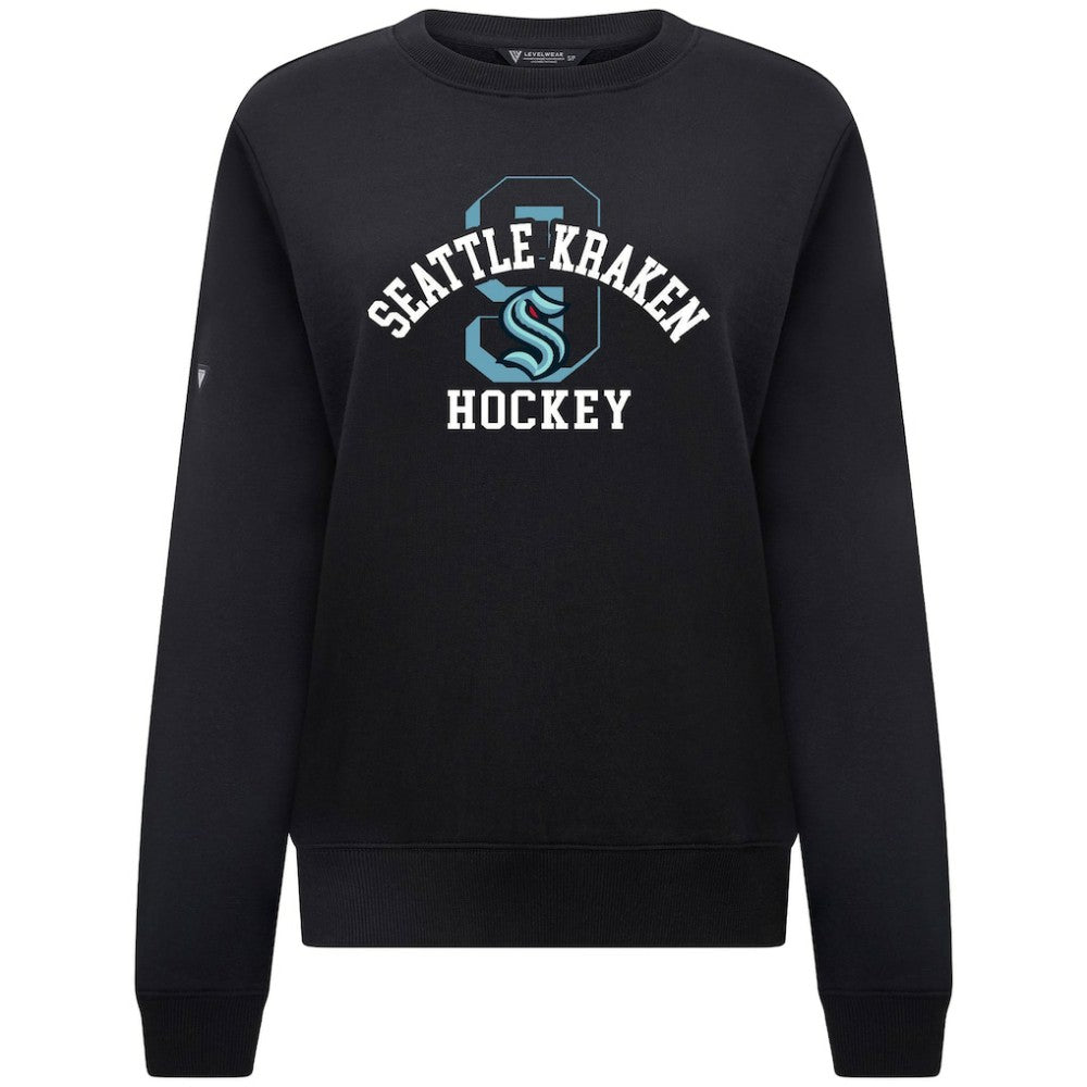 Seattle Kraken Levelwear Women's Yvette Limelight Big Letter Sweatshirt Sale