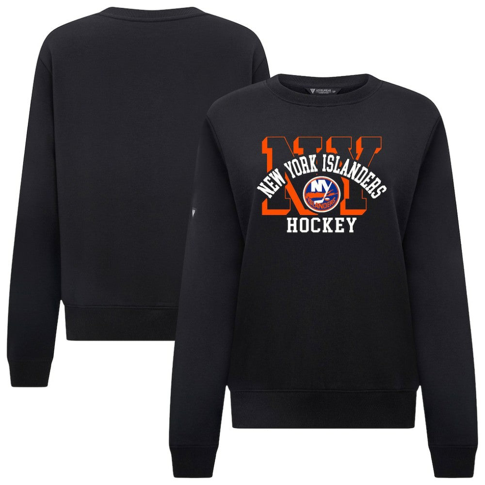 New York Islanders Levelwear Women's Yvette Limelight Big Letter Sweatshirt Sale